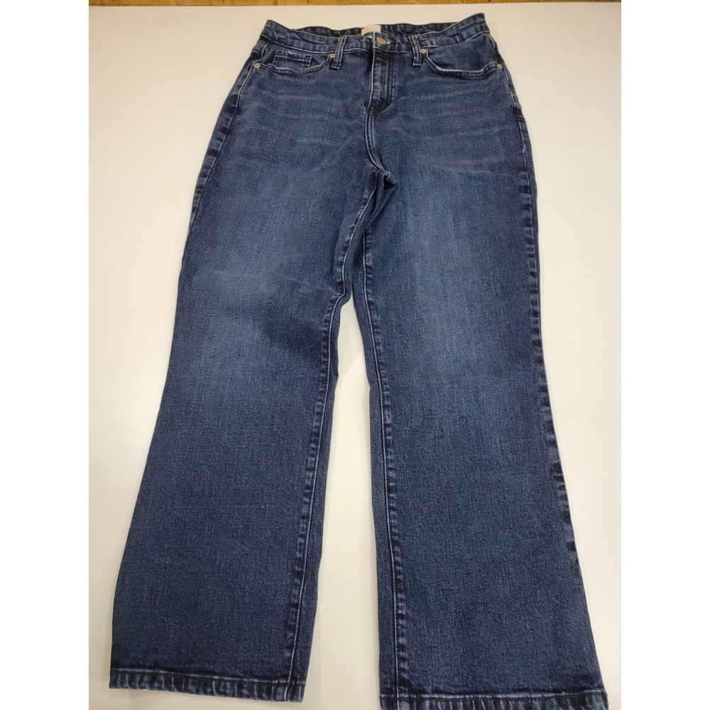 A New Day Jeans Womens Size 8/29R Dark Wash Bootcut Stretch Mid Rise Denim Pants